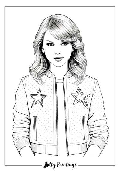 190+ Taylor Swift Coloring Pages Easy Printable 21