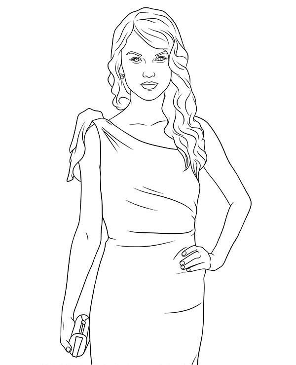 190+ Taylor Swift Coloring Pages Easy Printable 35