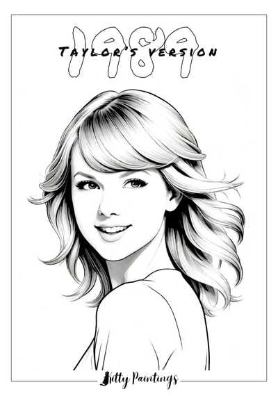 190+ Taylor Swift Coloring Pages Easy Printable 4