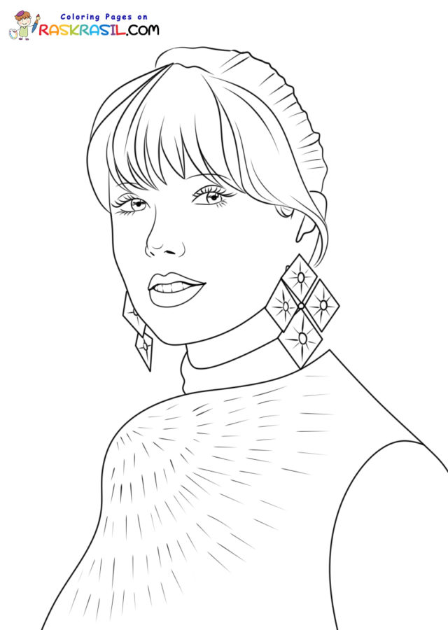 190+ Taylor Swift Coloring Pages Easy Printable 41