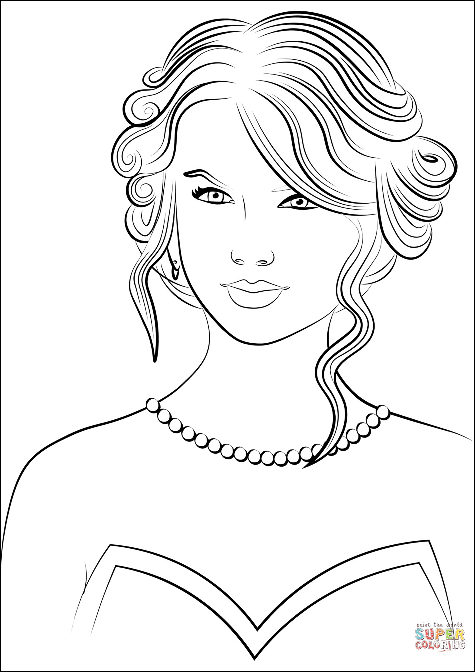 190+ Taylor Swift Coloring Pages Easy Printable 52