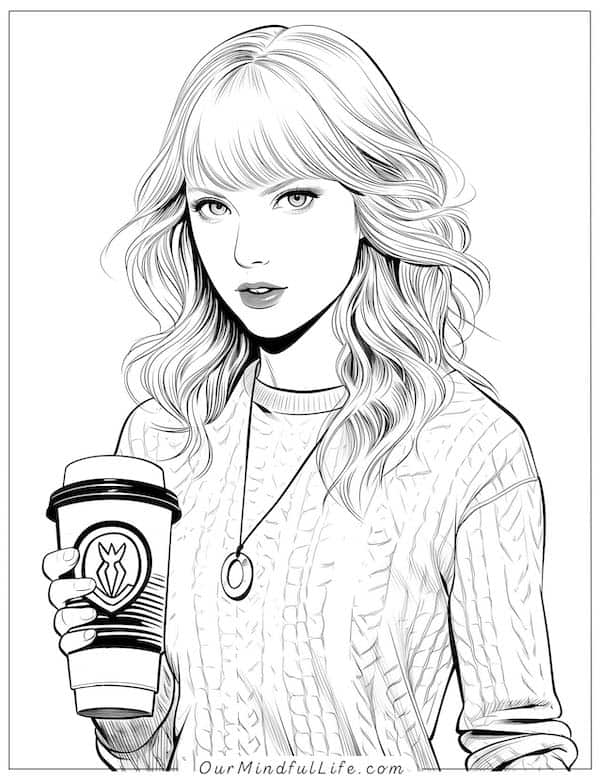 190+ Taylor Swift Coloring Pages Easy Printable 53