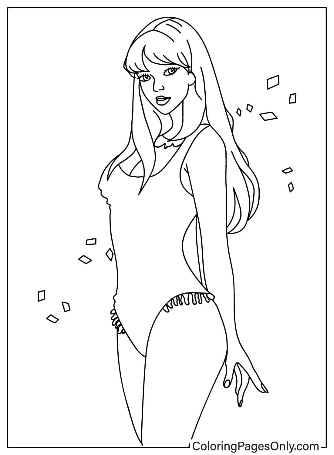 190+ Taylor Swift Coloring Pages Easy Printable 54