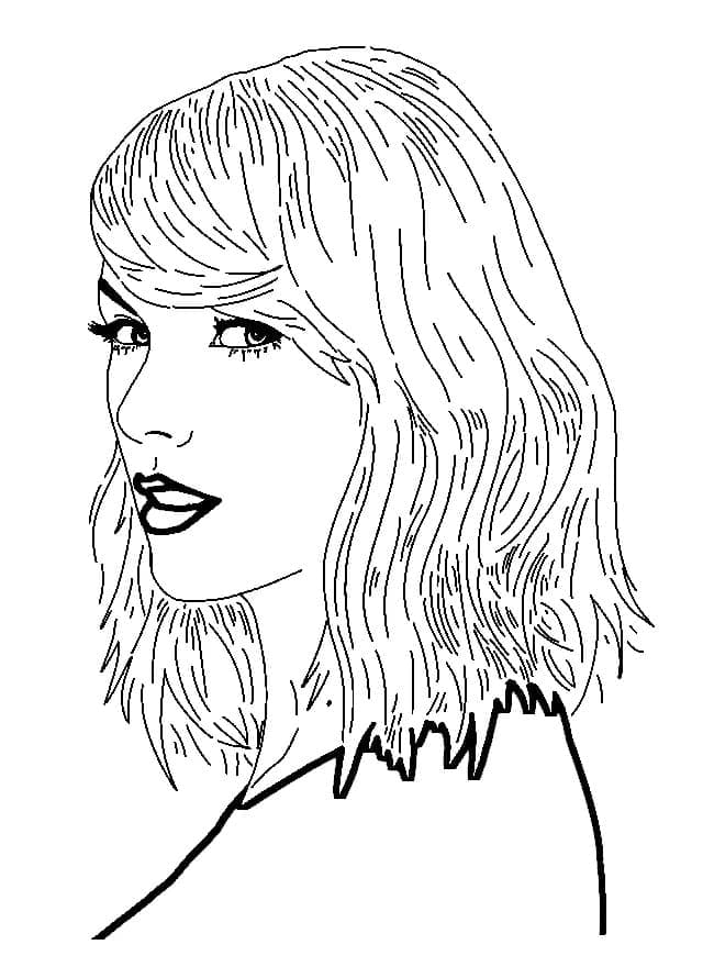 190+ Taylor Swift Coloring Pages Easy Printable 57