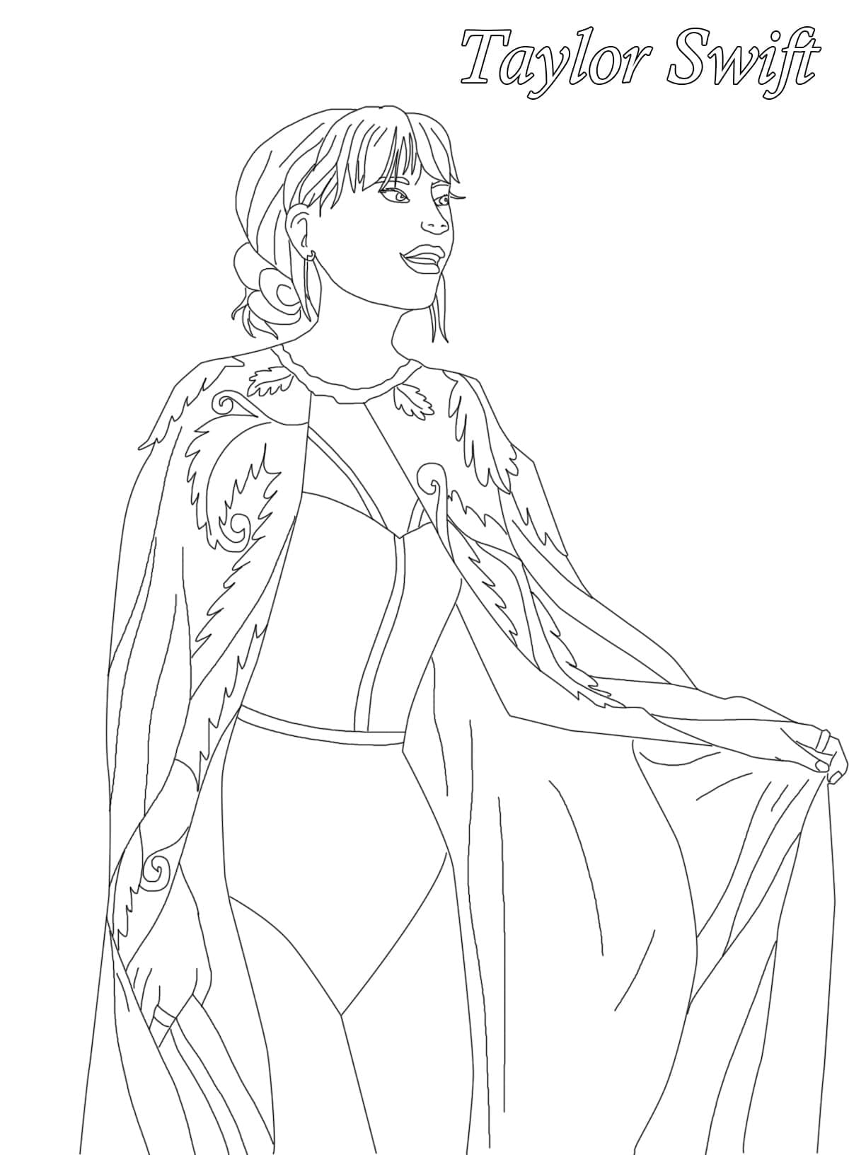 190+ Taylor Swift Coloring Pages Easy Printable 65