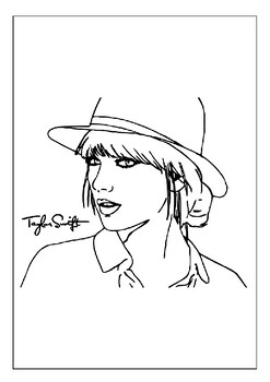 190+ Taylor Swift Coloring Pages Easy Printable 70