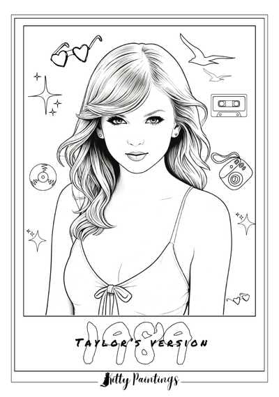 190+ Taylor Swift Coloring Pages Easy Printable 71