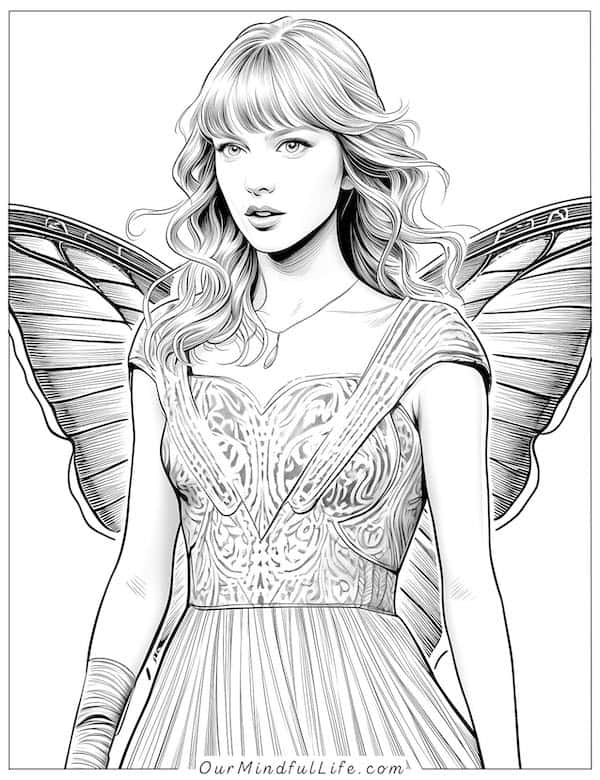 190+ Taylor Swift Coloring Pages Easy Printable 73