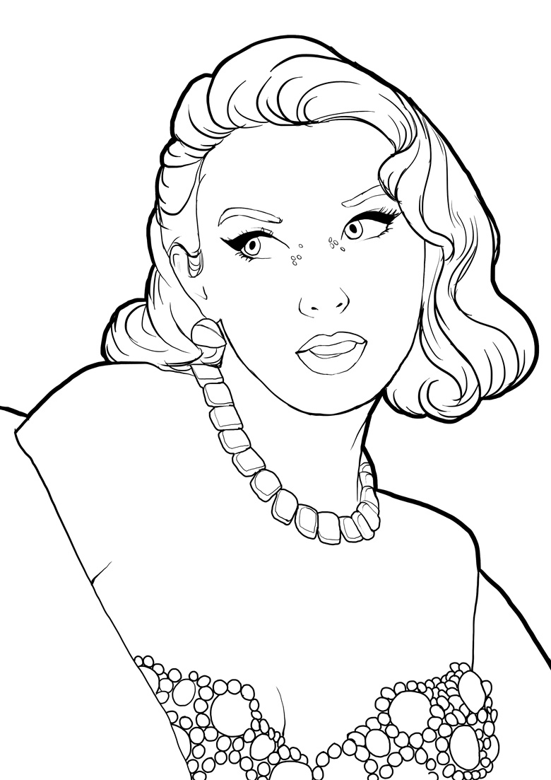 190+ Taylor Swift Coloring Pages Easy Printable 75