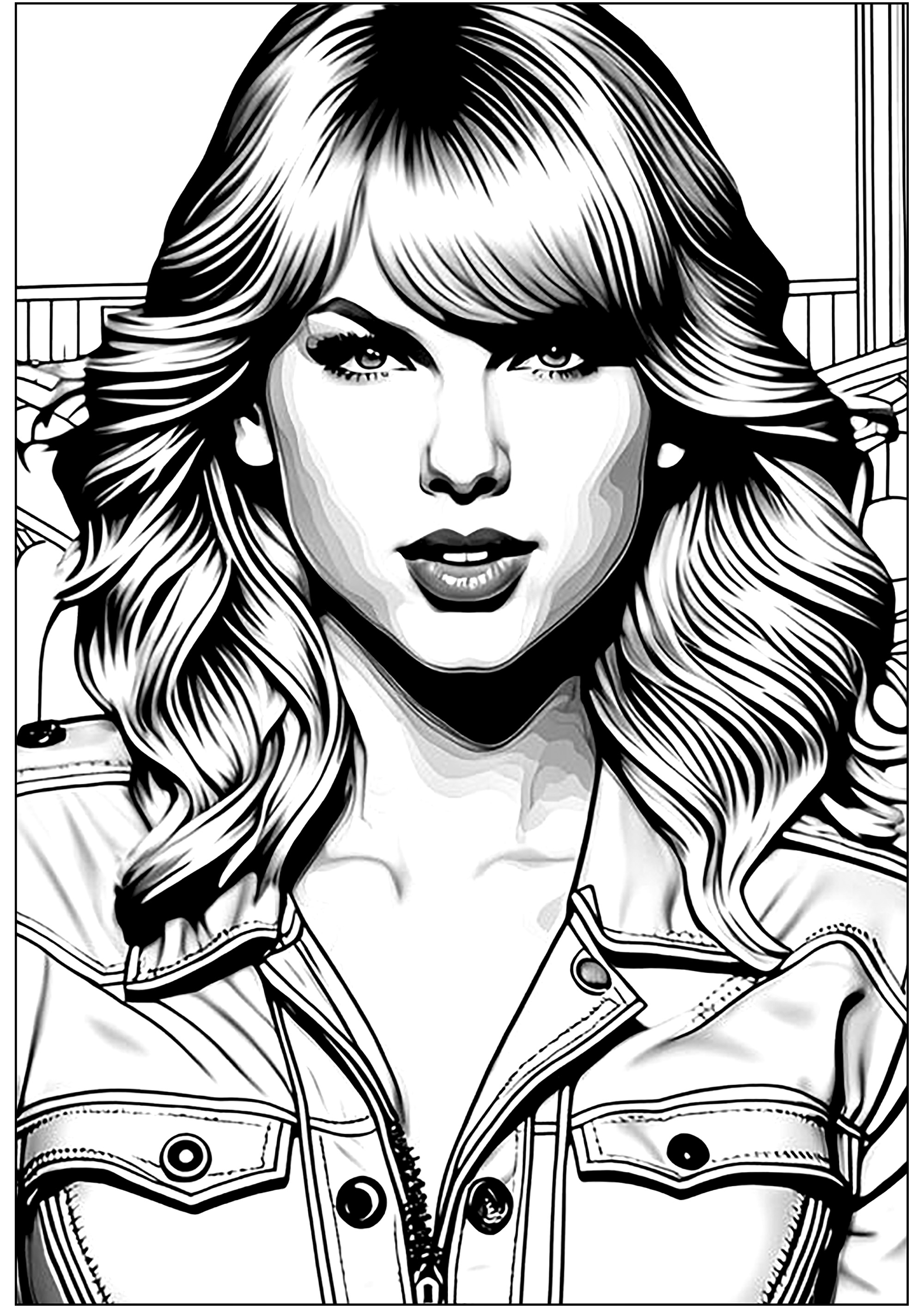 190+ Taylor Swift Coloring Pages Easy Printable 8