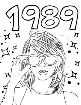 190+ Taylor Swift Coloring Pages Easy Printable 9