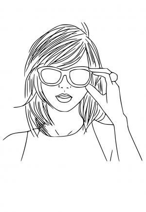 190+ Taylor Swift Coloring Pages Easy Printable 92