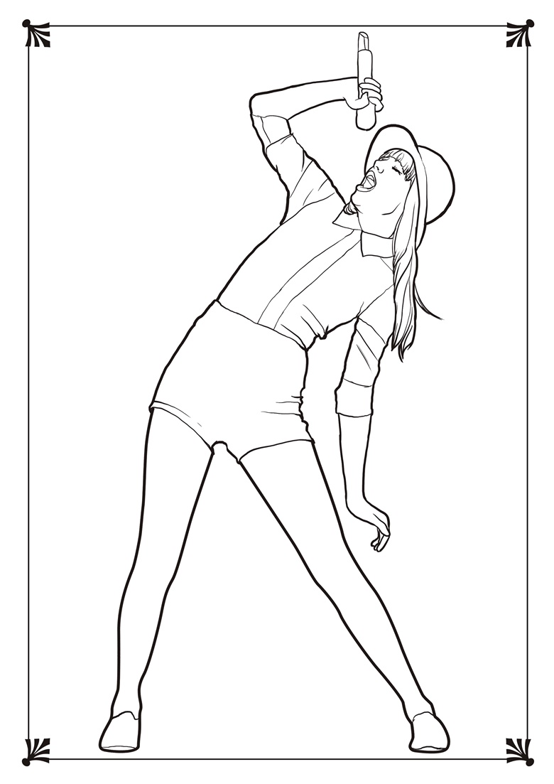 190+ Taylor Swift Coloring Pages Easy Printable 97