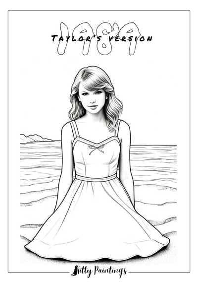 190+ Taylor Swift Coloring Pages Easy Printable 98