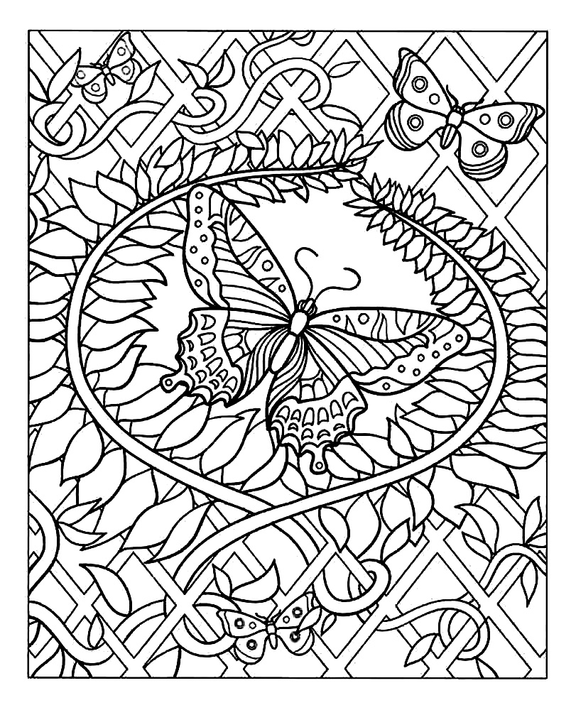 192+ Printable Popular Stress Relief Coloring Pages for Adults 10