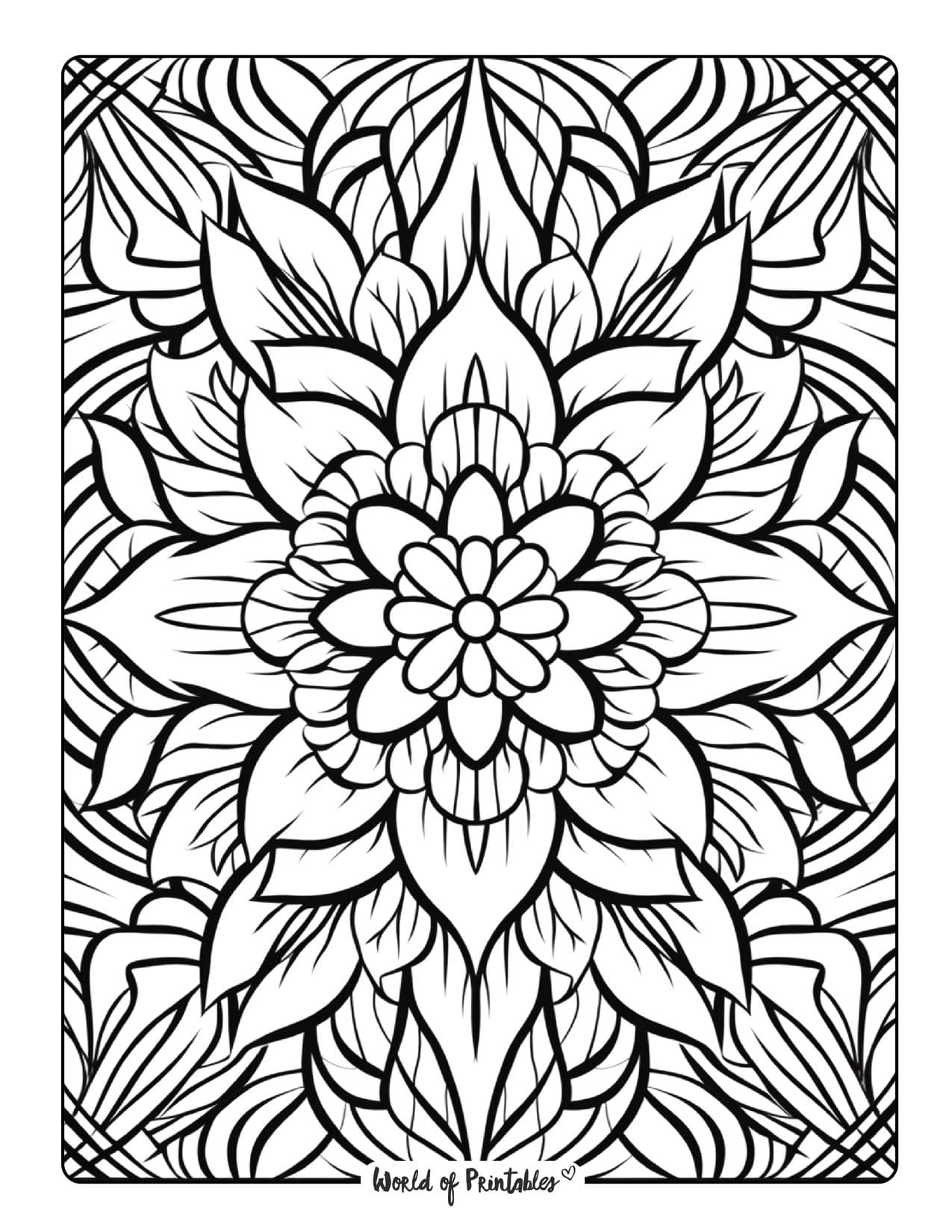 192+ Printable Popular Stress Relief Coloring Pages for Adults 102