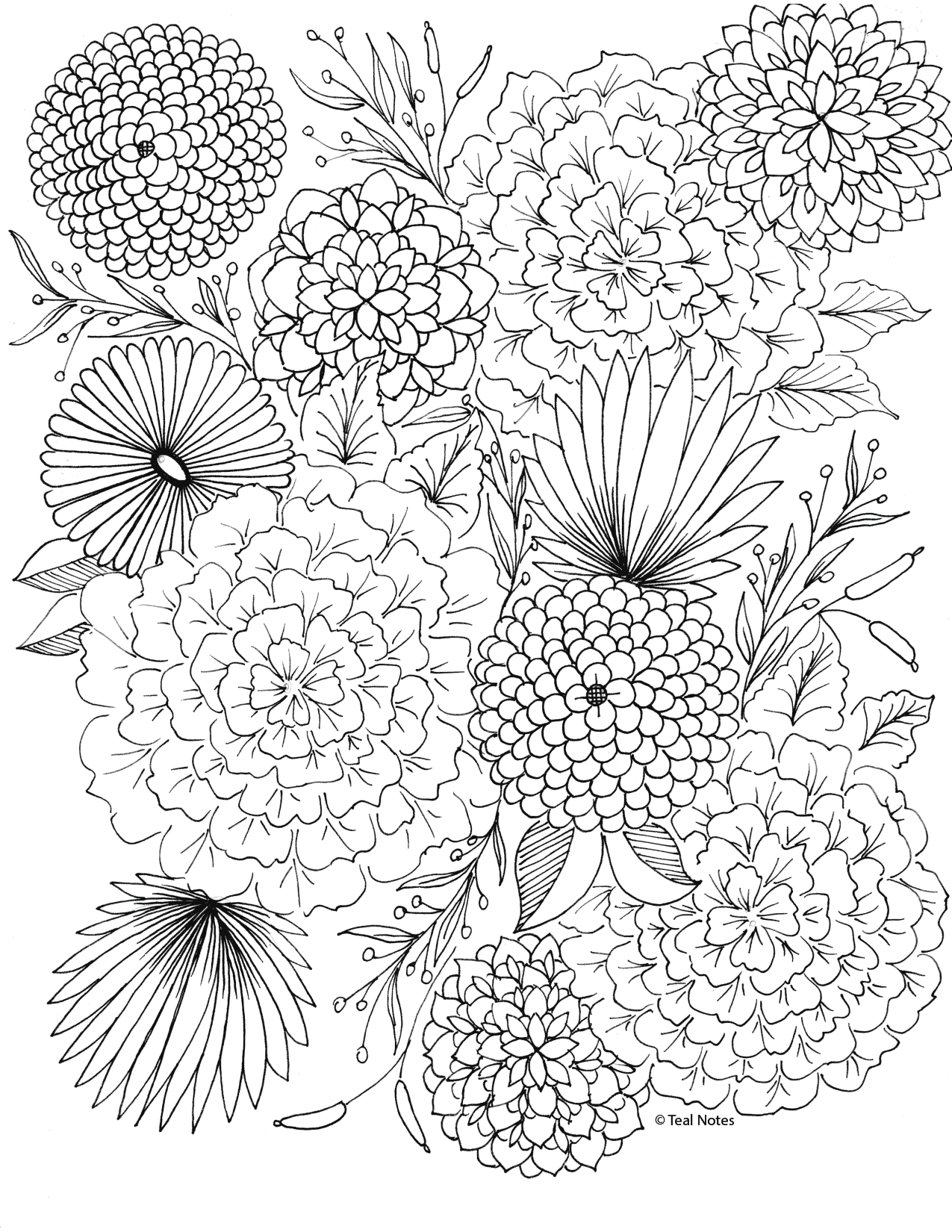 192+ Printable Popular Stress Relief Coloring Pages for Adults 104