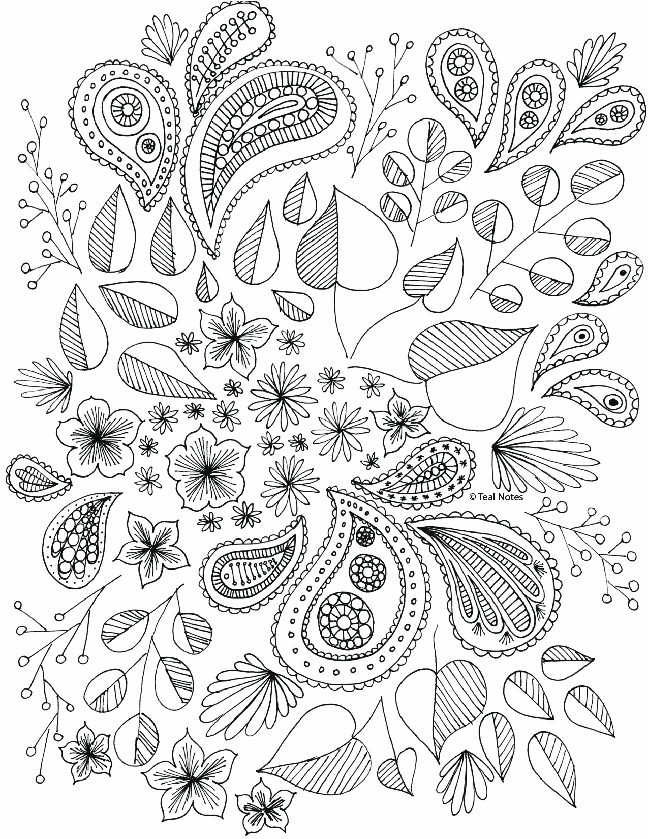 192+ Printable Popular Stress Relief Coloring Pages for Adults 105