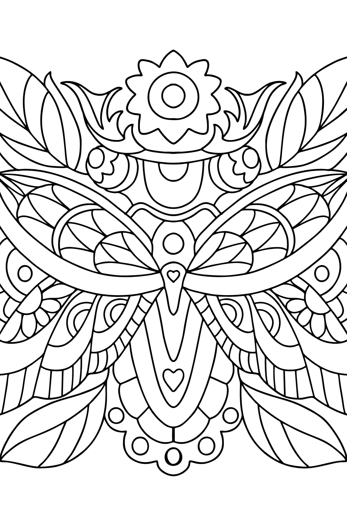 192+ Printable Popular Stress Relief Coloring Pages for Adults 115