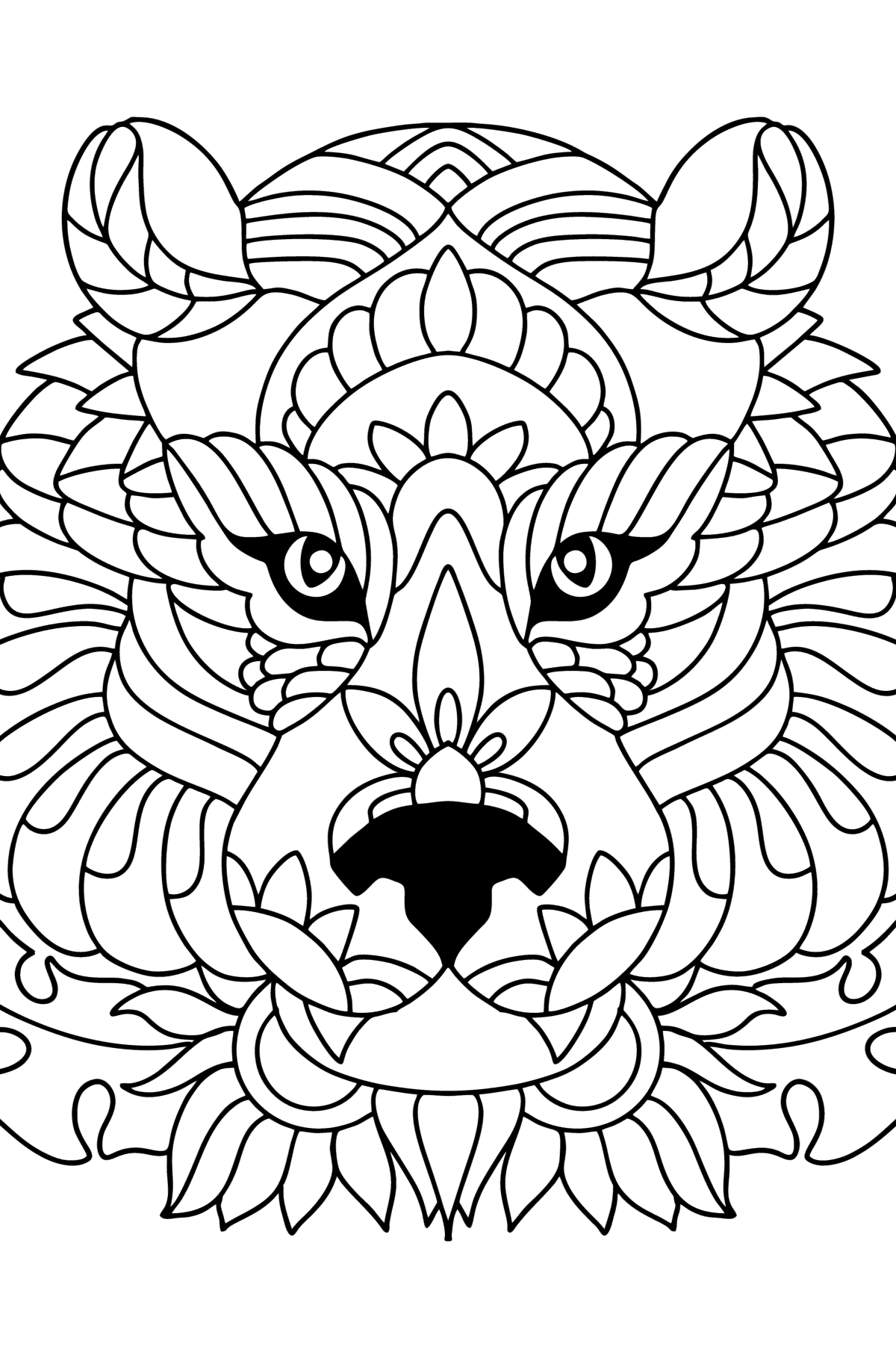 192+ Printable Popular Stress Relief Coloring Pages for Adults 120