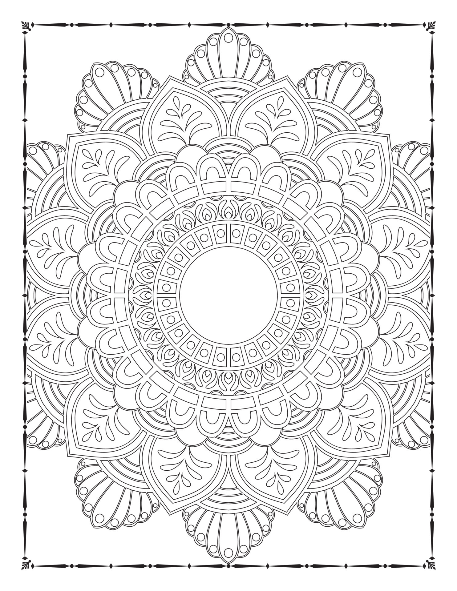 192+ Printable Popular Stress Relief Coloring Pages for Adults 138