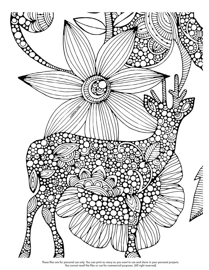 192+ Printable Popular Stress Relief Coloring Pages for Adults 14