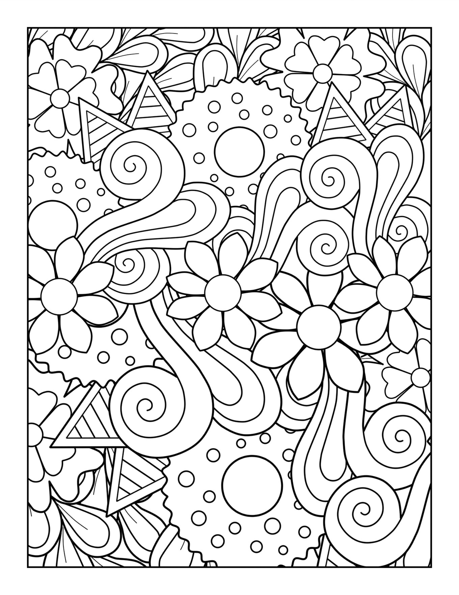 192+ Printable Popular Stress Relief Coloring Pages for Adults 147