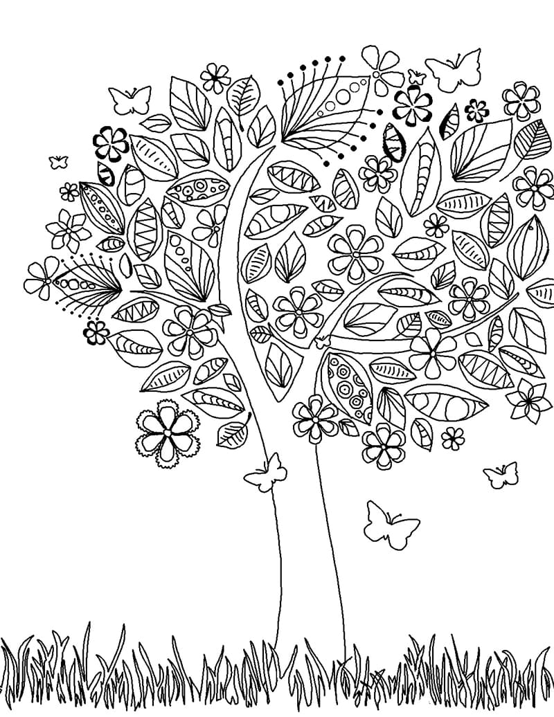 192+ Printable Popular Stress Relief Coloring Pages for Adults 15