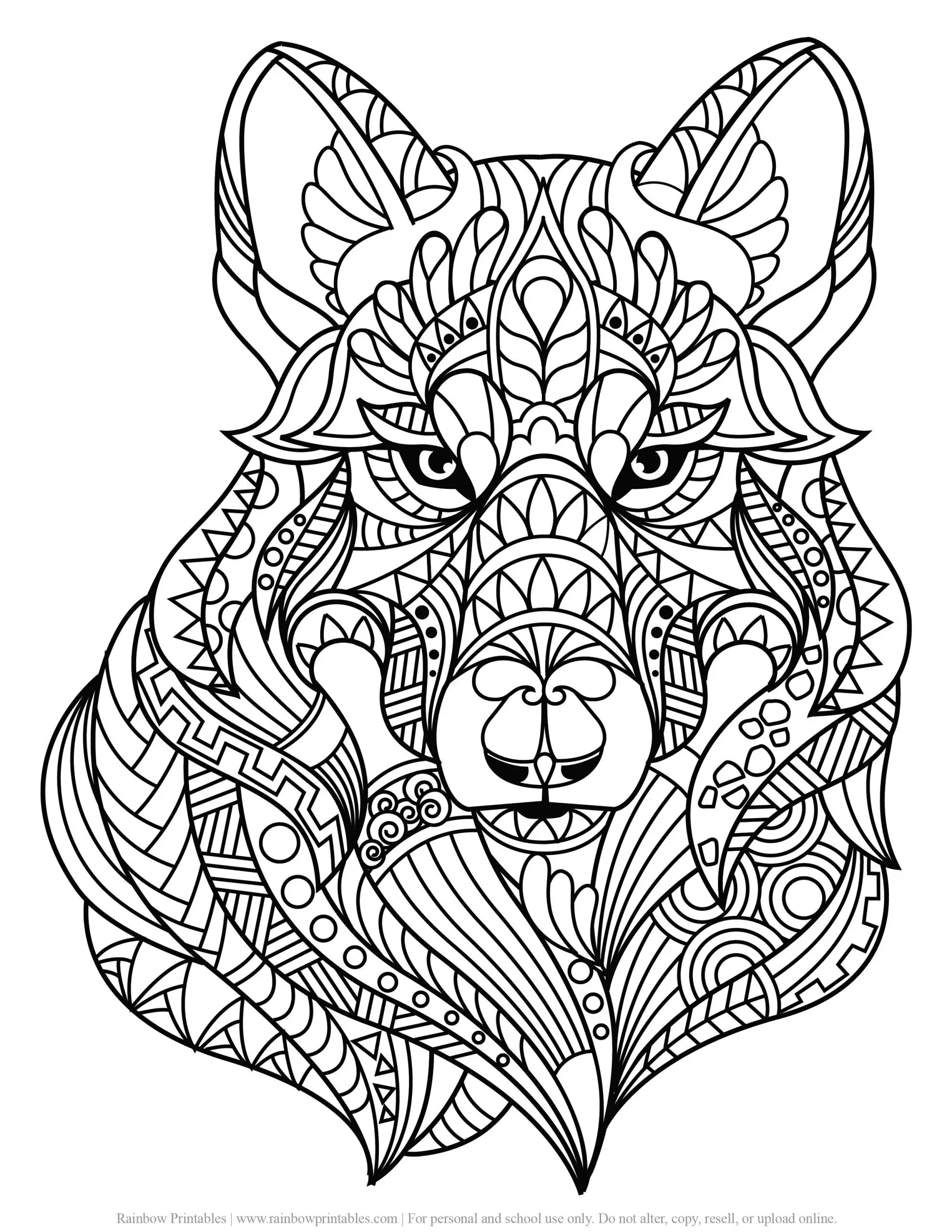 192+ Printable Popular Stress Relief Coloring Pages for Adults 164