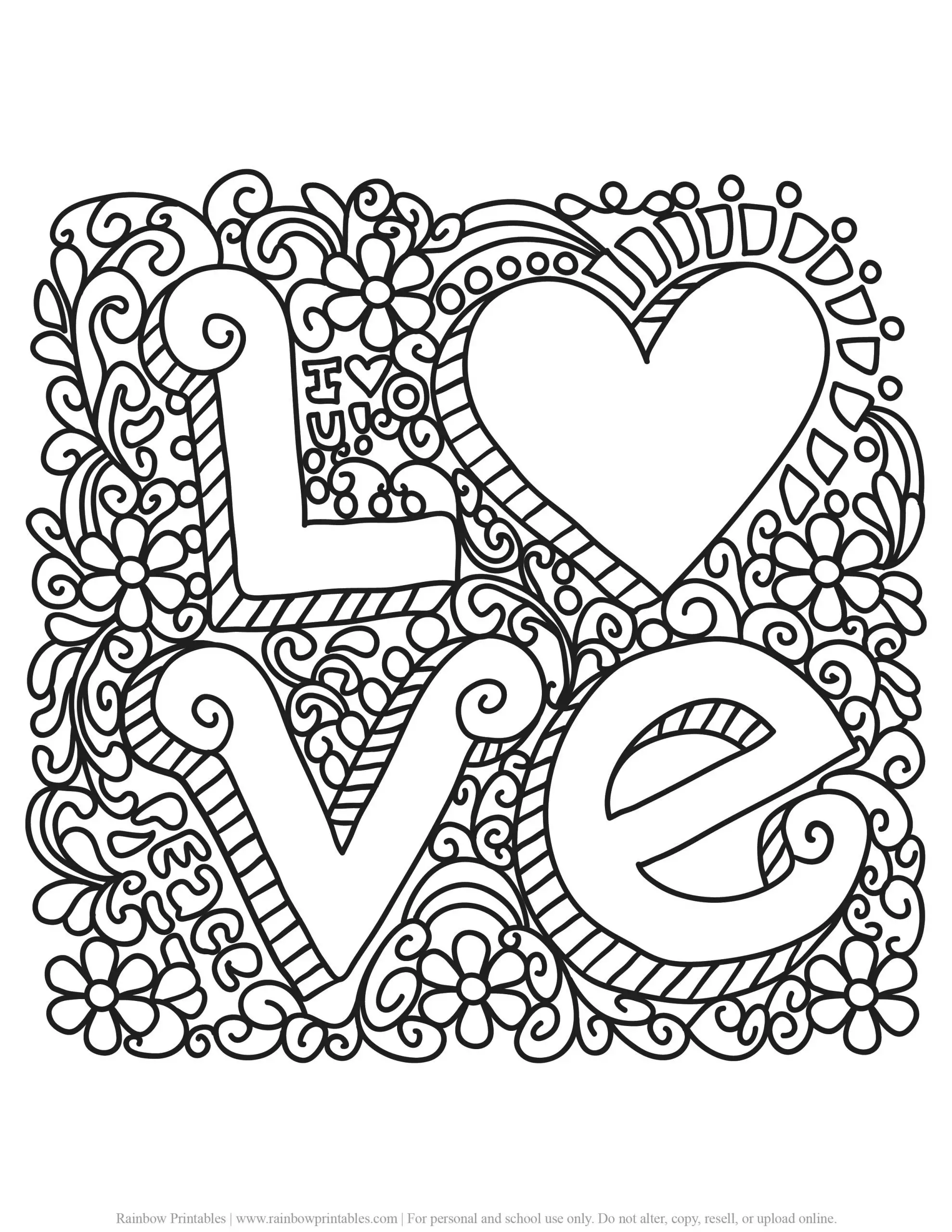 192+ Printable Popular Stress Relief Coloring Pages for Adults 165