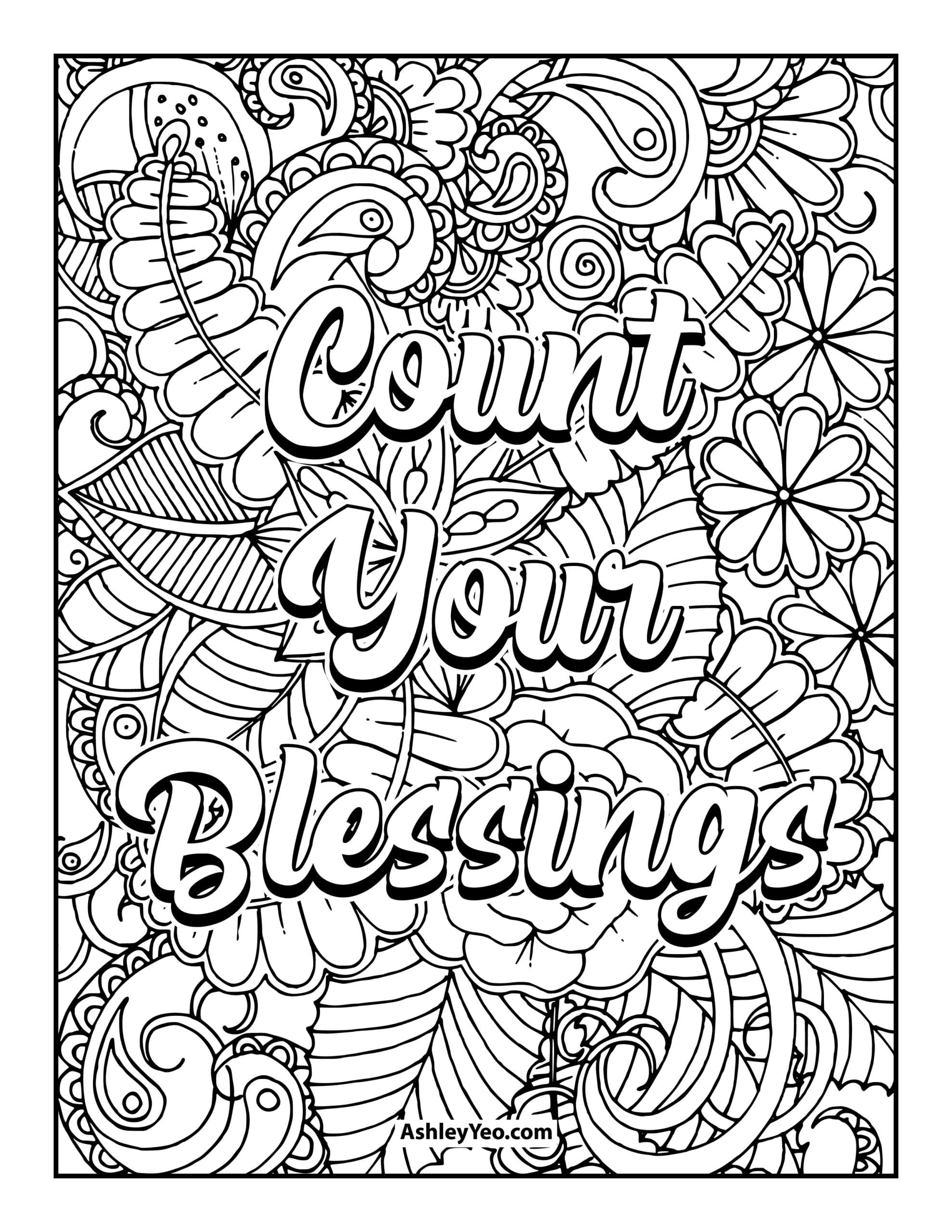 192+ Printable Popular Stress Relief Coloring Pages for Adults 166