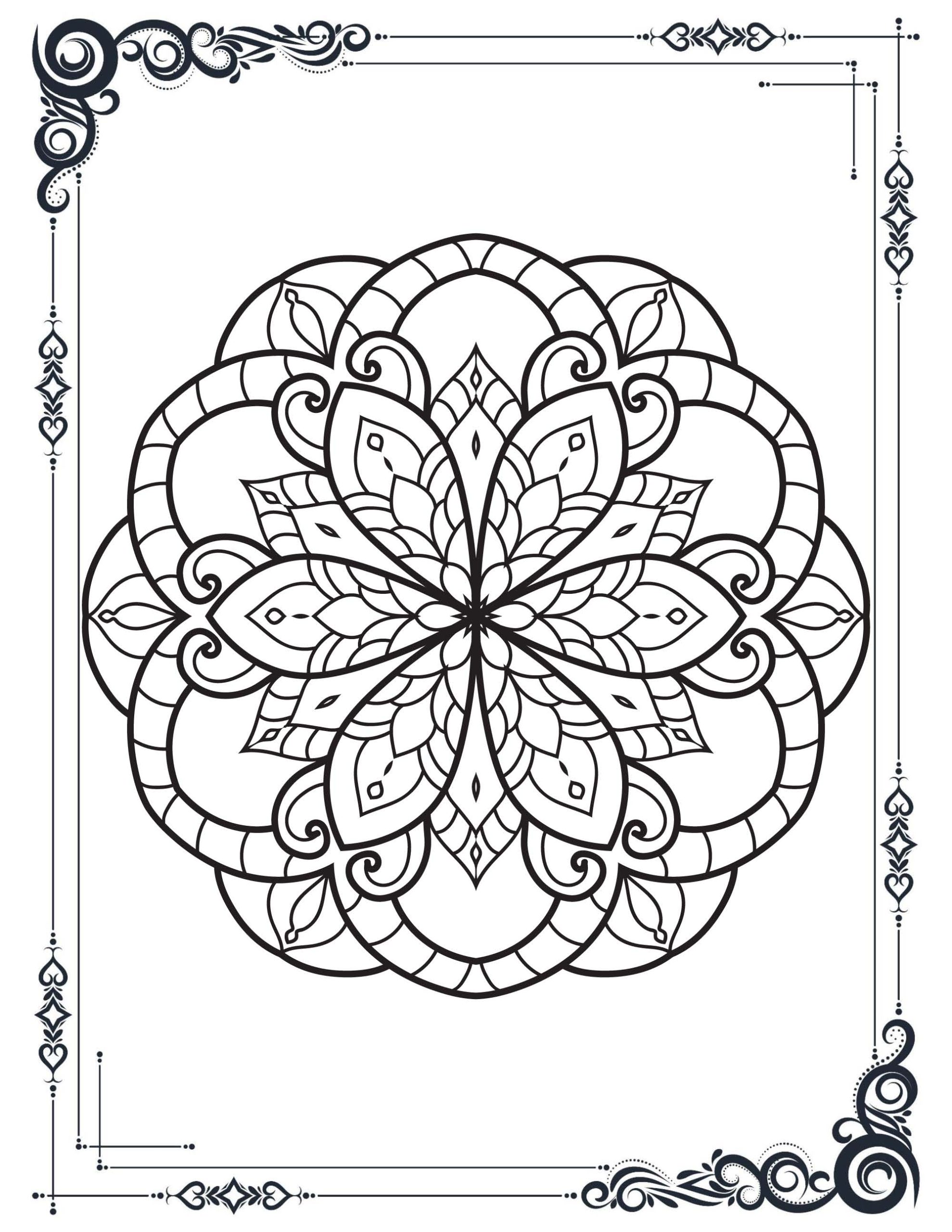 192+ Printable Popular Stress Relief Coloring Pages for Adults 177