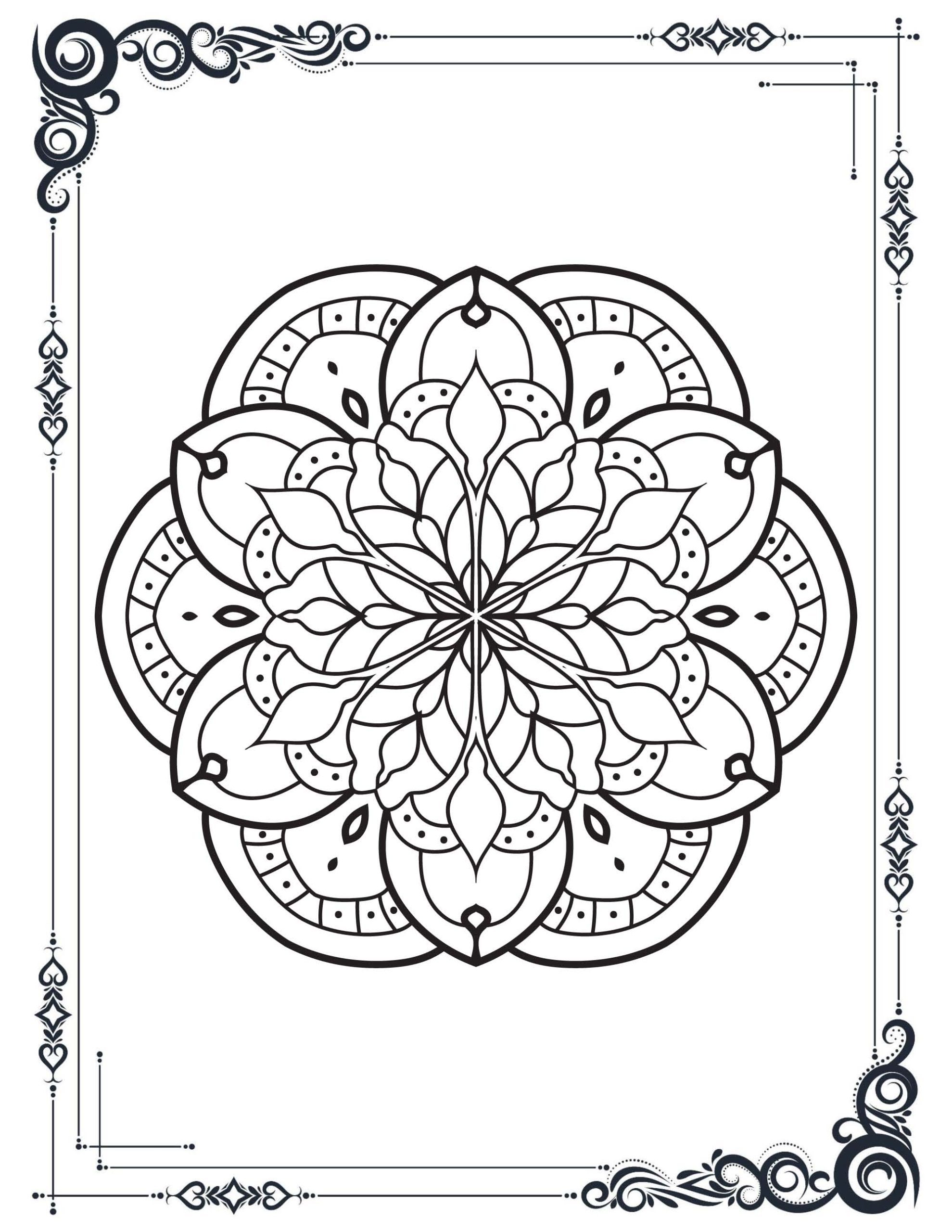 192+ Printable Popular Stress Relief Coloring Pages for Adults 178