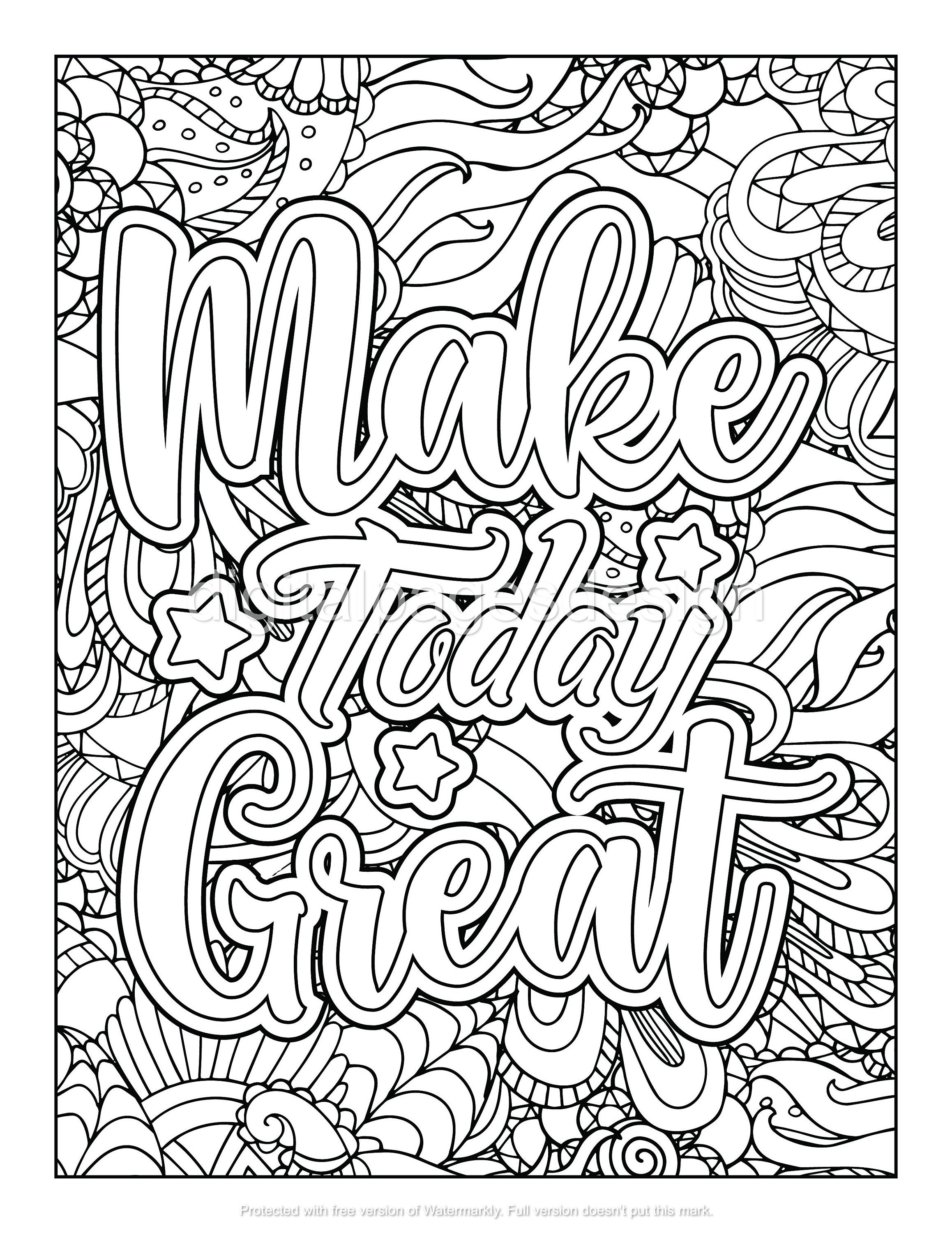 192+ Printable Popular Stress Relief Coloring Pages for Adults 183