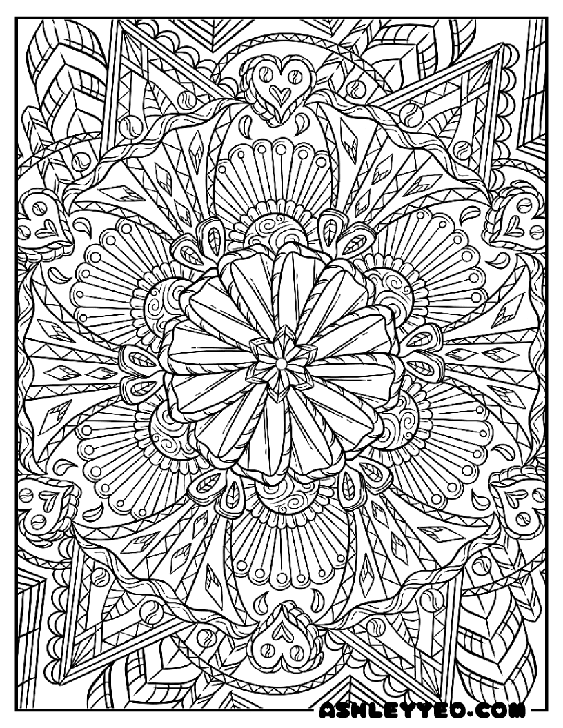 192+ Printable Popular Stress Relief Coloring Pages for Adults 19