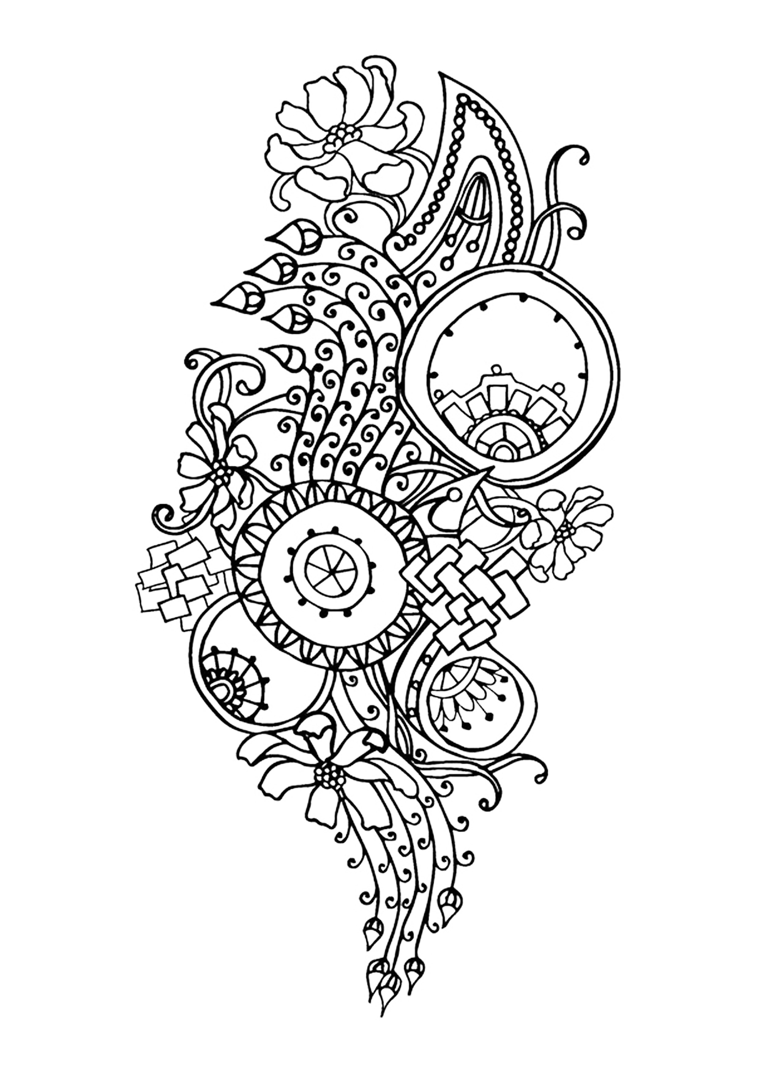 192+ Printable Popular Stress Relief Coloring Pages for Adults 192