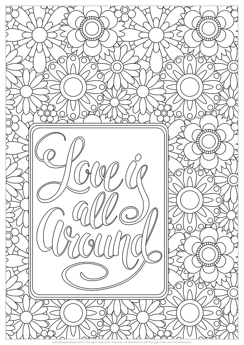 192+ Printable Popular Stress Relief Coloring Pages for Adults 23