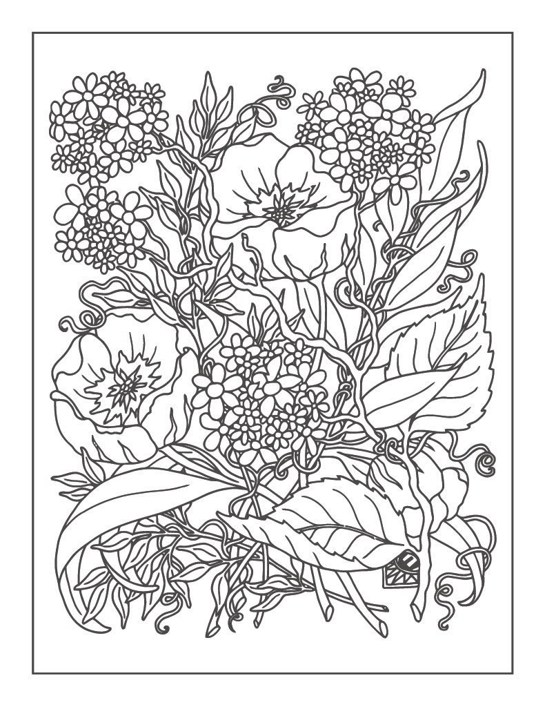 192+ Printable Popular Stress Relief Coloring Pages for Adults 3