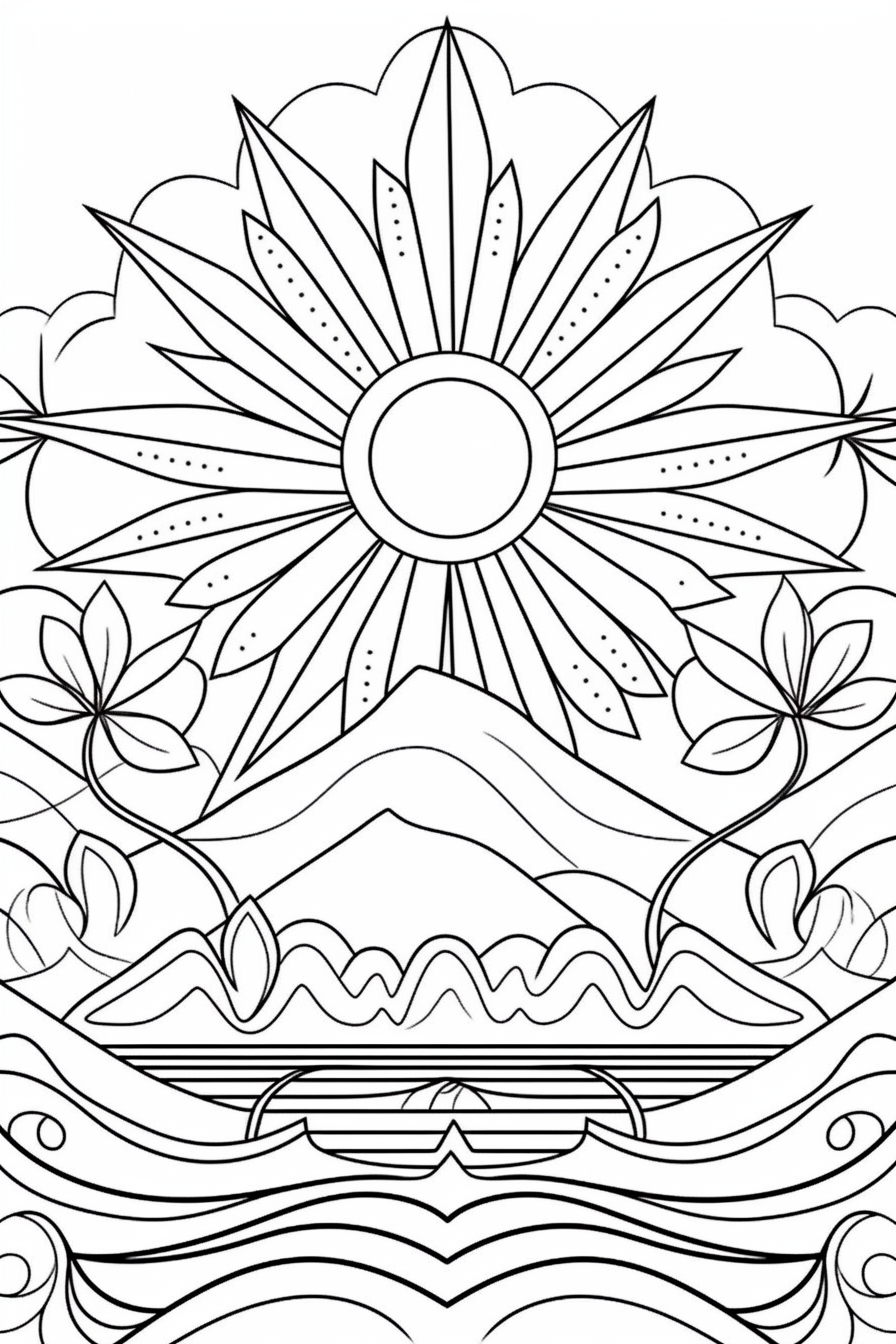 192+ Printable Popular Stress Relief Coloring Pages for Adults 41