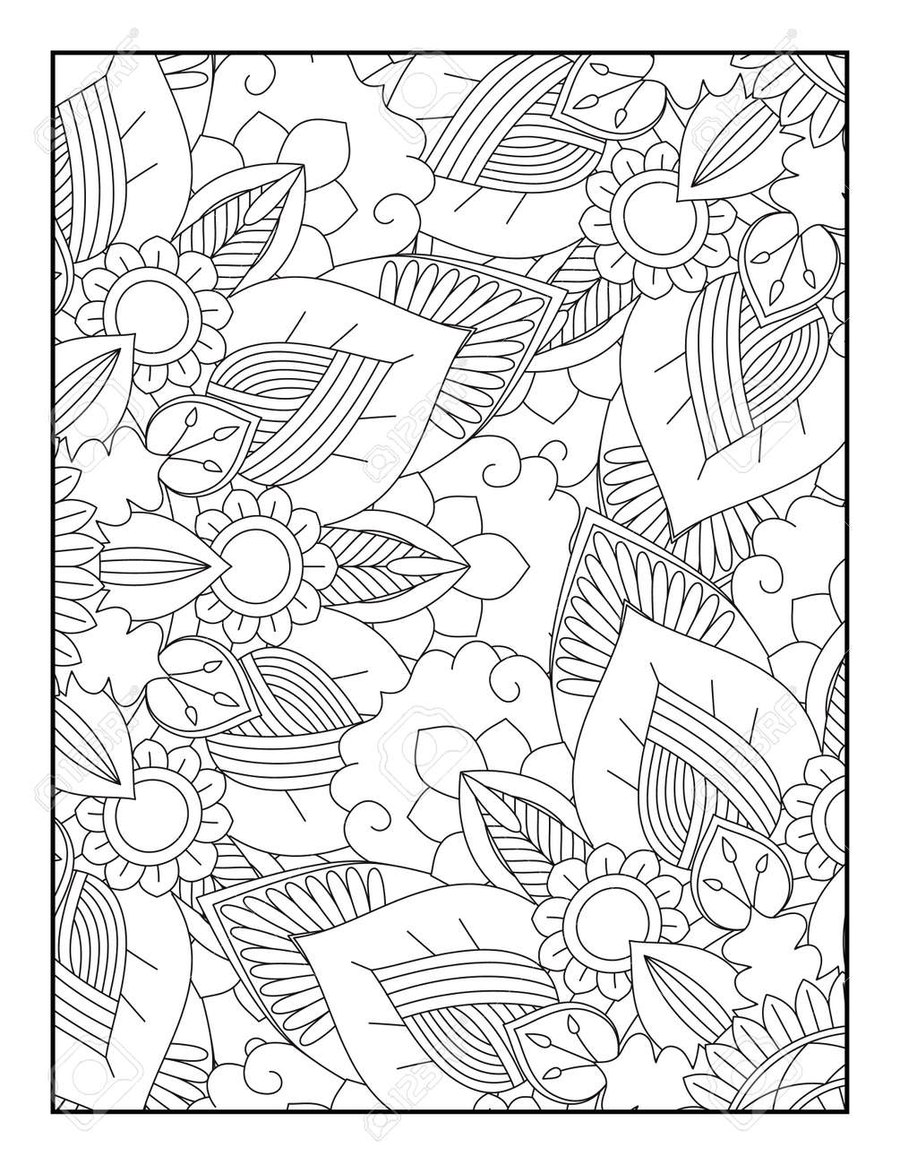 192+ Printable Popular Stress Relief Coloring Pages for Adults 46