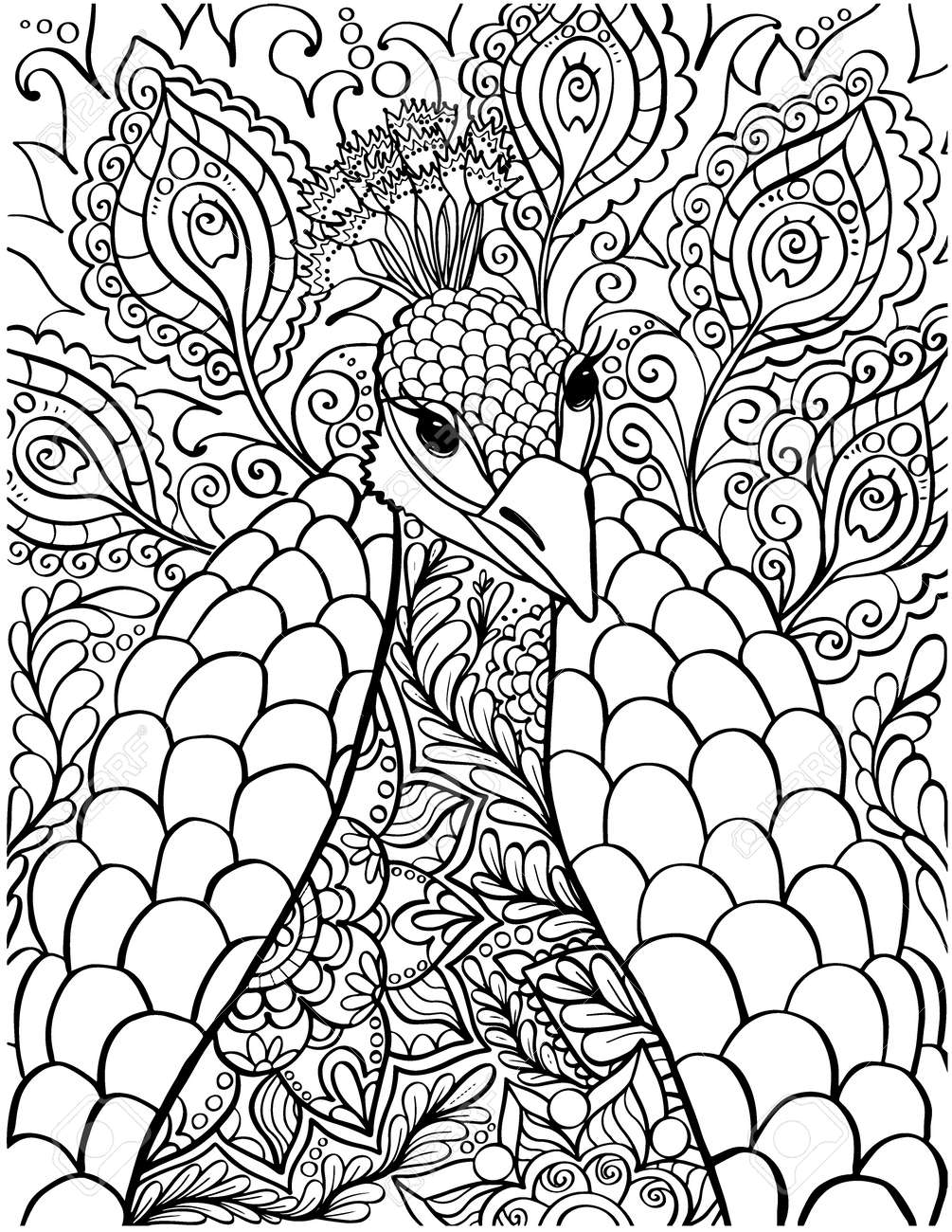 192+ Printable Popular Stress Relief Coloring Pages for Adults 47