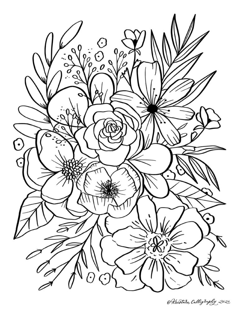 192+ Printable Popular Stress Relief Coloring Pages for Adults 5