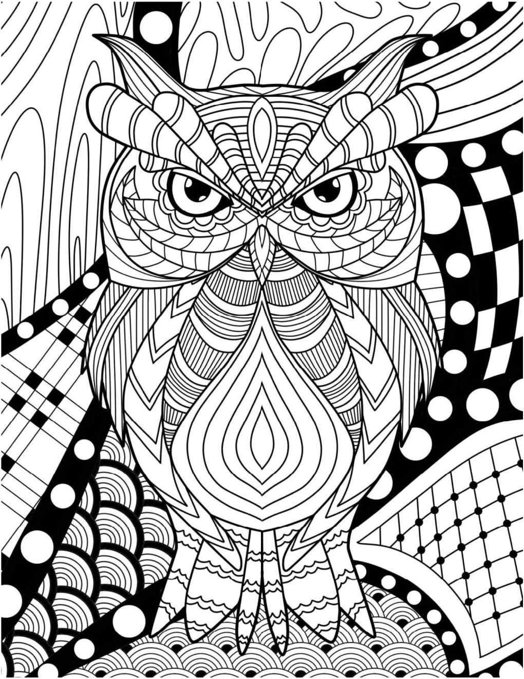 192+ Printable Popular Stress Relief Coloring Pages for Adults 65