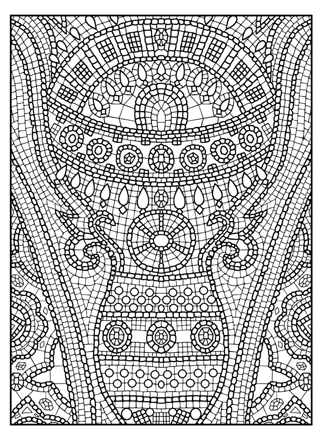 192+ Printable Popular Stress Relief Coloring Pages for Adults 66