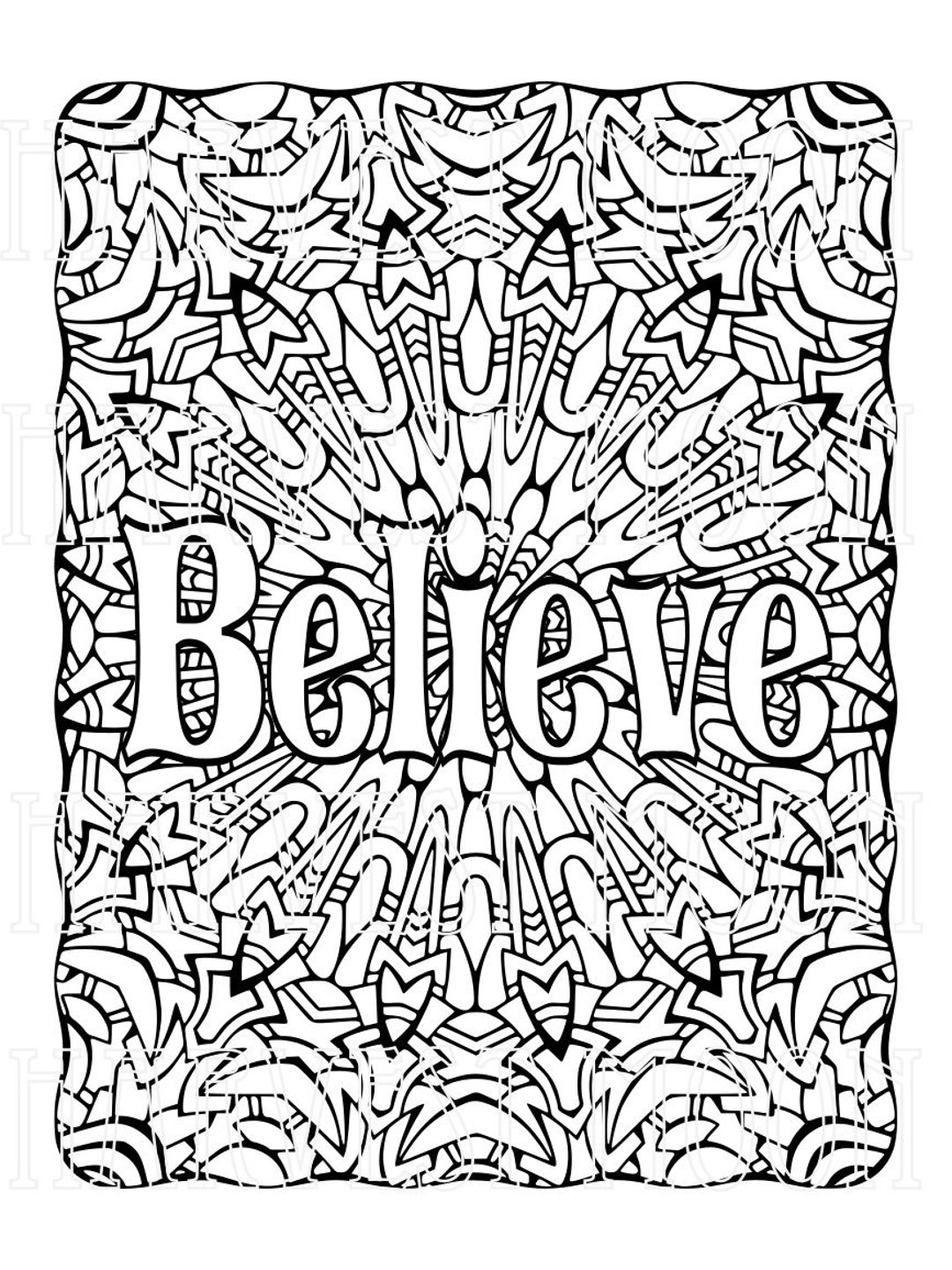 192+ Printable Popular Stress Relief Coloring Pages for Adults 67