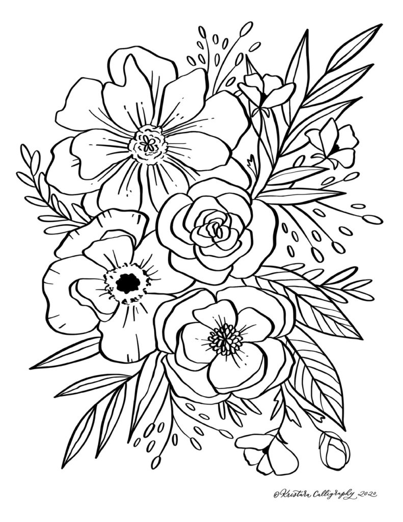 192+ Printable Popular Stress Relief Coloring Pages for Adults 7