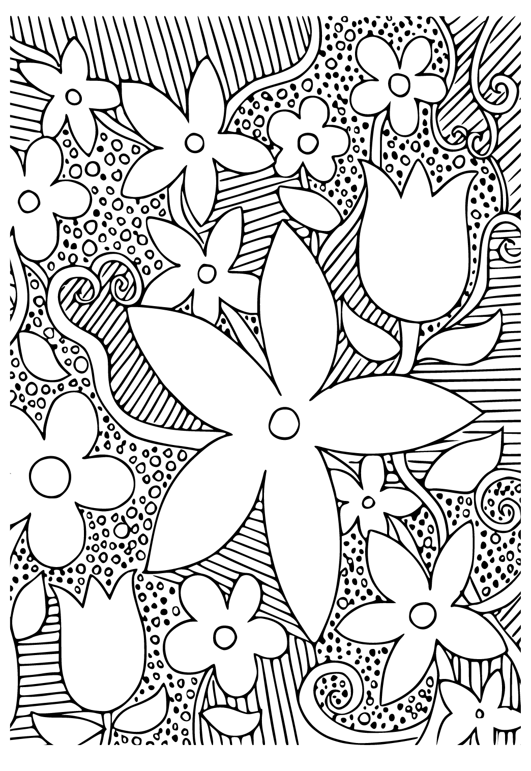 192+ Printable Popular Stress Relief Coloring Pages for Adults 70