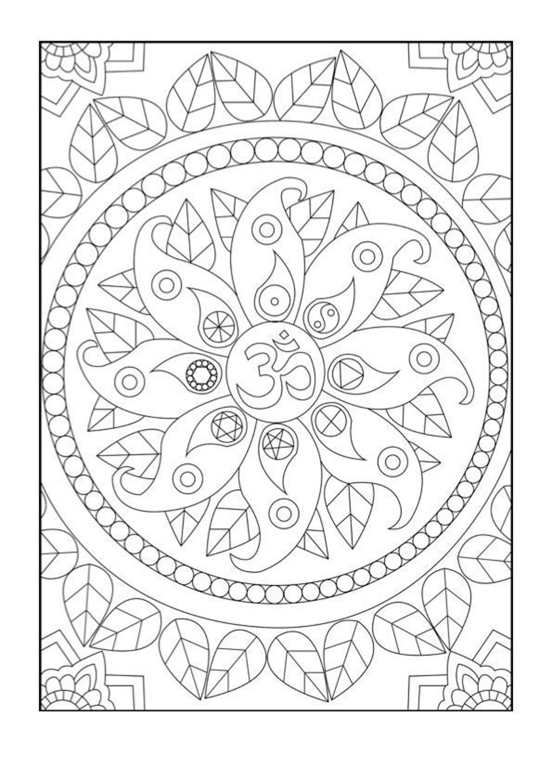 192+ Printable Popular Stress Relief Coloring Pages for Adults 76