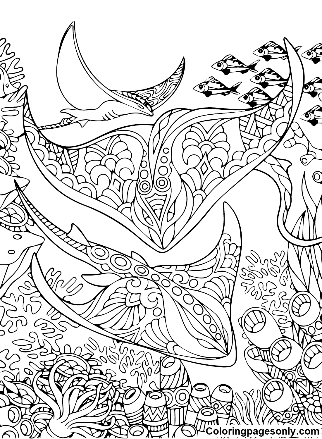 192+ Printable Popular Stress Relief Coloring Pages for Adults 78