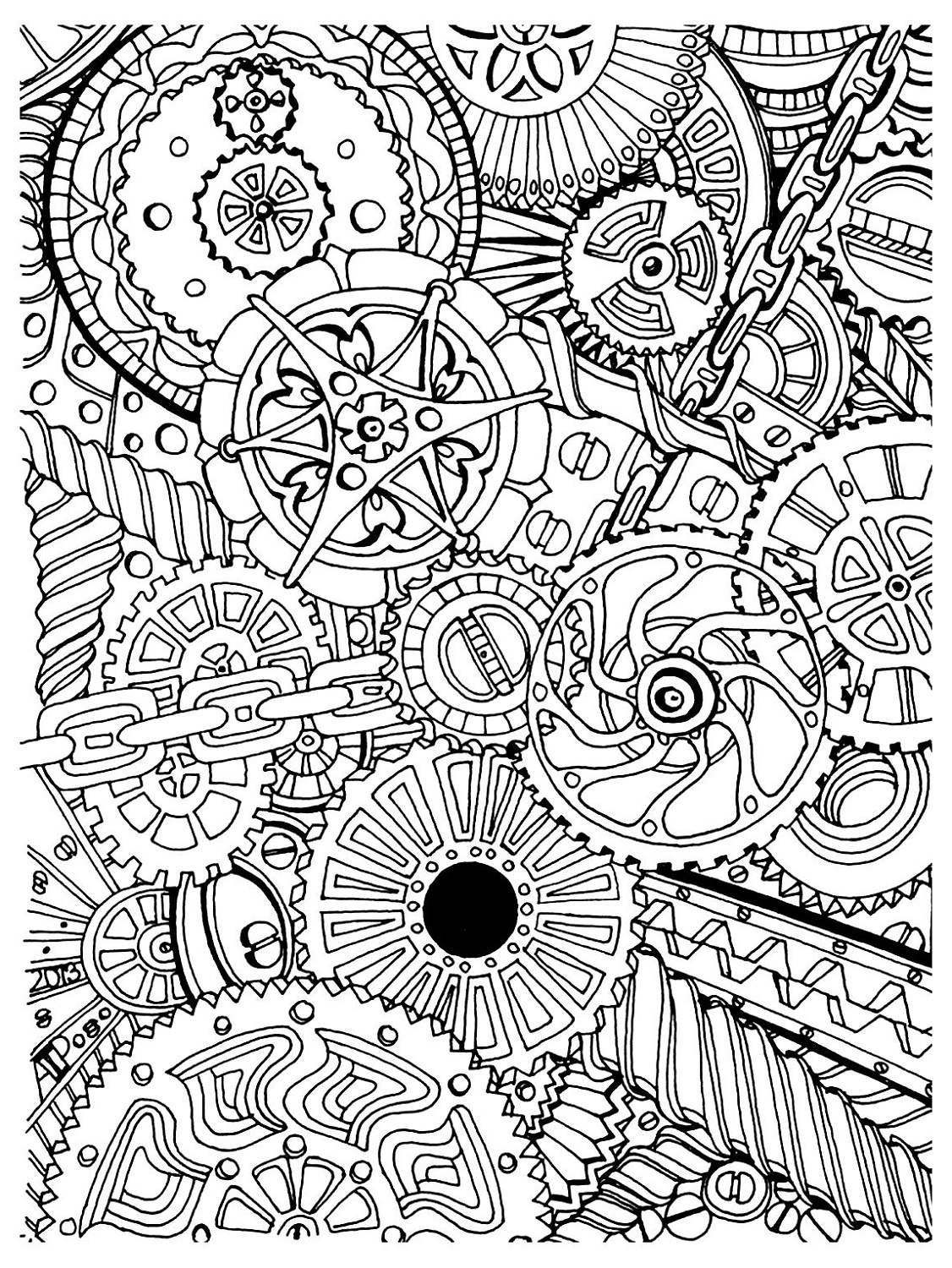 192+ Printable Popular Stress Relief Coloring Pages for Adults 79